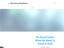 Tablet Screenshot of discoveryplayhouse.com